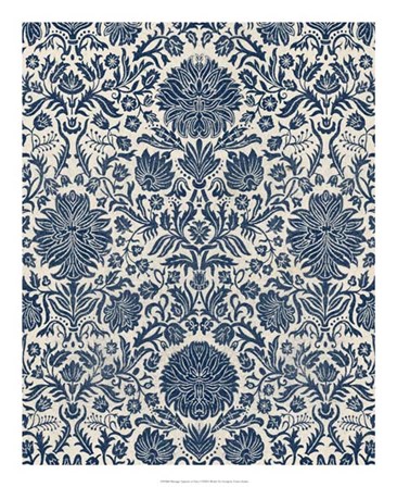 Baroque Tapestry in Navy I by Vision Studio art print