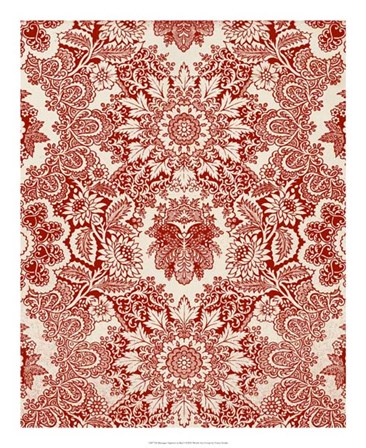 Baroque Tapestry in Red I by Vision Studio art print