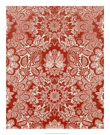 Baroque Tapestry in Red II by Vision Studio art print