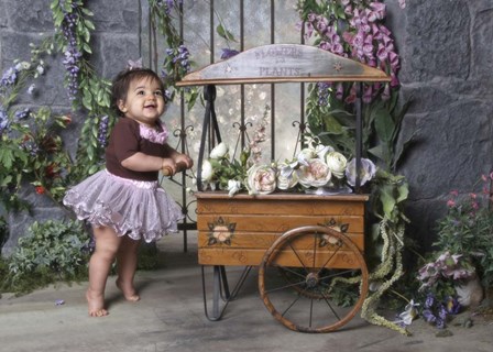 Flowers for Sale by Liz Zernich art print