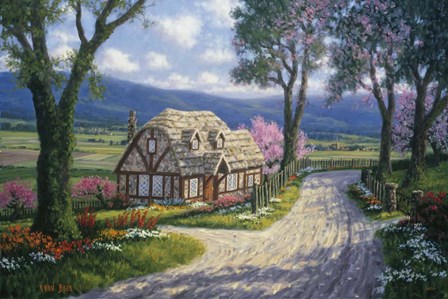 Country Cottage by Randy Van Beek art print