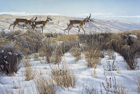 Walking The Ridge by Ron Parker art print