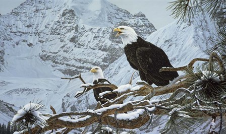 Eagles In The Pine by Ron Parker art print