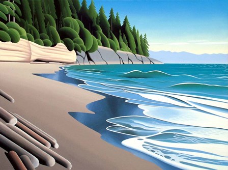 Mystic Beach Afternoon by Ron Parker art print