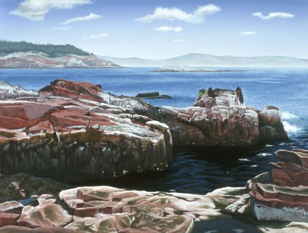 Rocky Coastline by Rusty Frentner art print