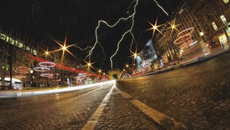 Elysee storm by Sebastien Lory art print