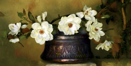 Magnolias by Sharon Forbes art print