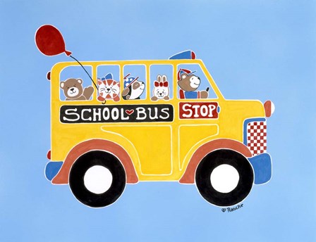 Off To School by Shelly Rasche art print