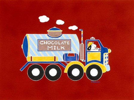 Chocolate Milk Truck by Shelly Rasche art print