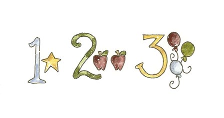 123 by Shelly Rasche art print