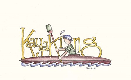 Kayaking by Shelly Rasche art print