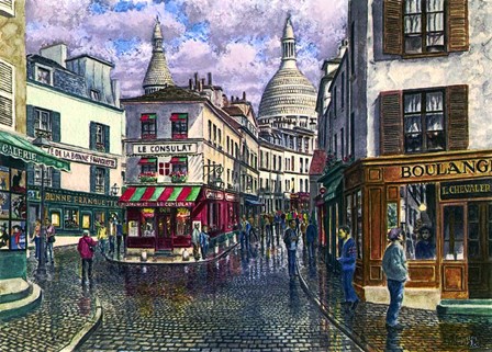 Montmartre A Break In The Storm by Stanton Manolakas art print