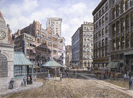 Scolray Sq., c.1898 by Stanton Manolakas art print