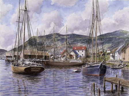 Fogo, New Foundland by Stanton Manolakas art print