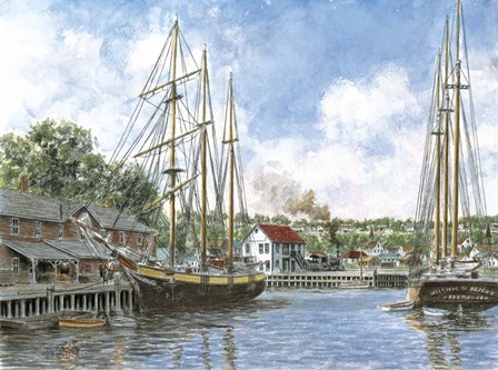 The Marshall Toothpick Factory by Stanton Manolakas art print