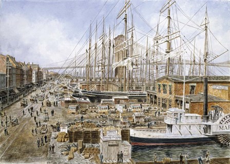 Wall St. Ferry, NY by Stanton Manolakas art print