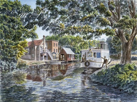 The Excursion Boat by Stanton Manolakas art print