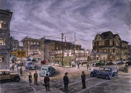 A Night On Bunker Hill by Stanton Manolakas art print