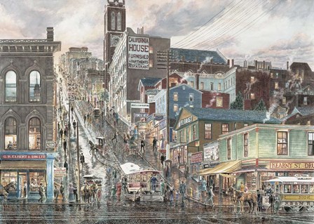 KearNYSt., San Francisco by Stanton Manolakas art print