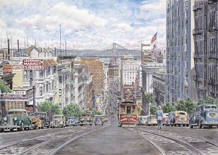 Down California by Stanton Manolakas art print