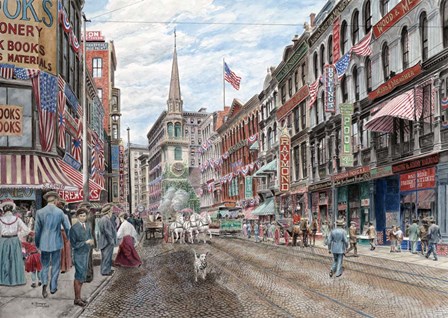 Four Alarm 4Th Of July by Stanton Manolakas art print