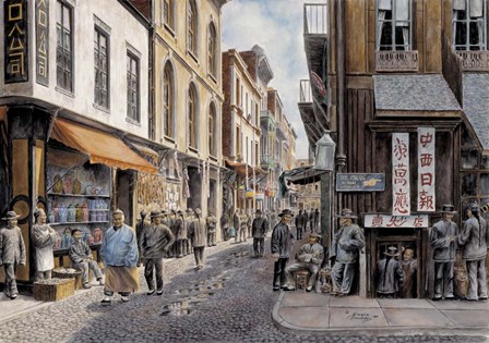 China Town by Stanton Manolakas art print