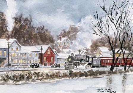 Winter Travel by Stanton Manolakas art print