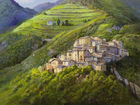 Villaggio sui Monti by Adriano Galasso art print
