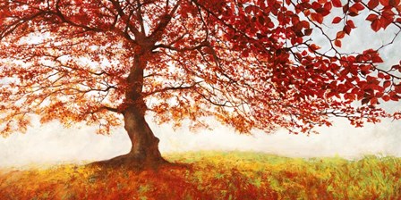 Red Leaves by Bob Ferri art print