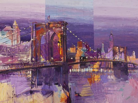 Brooklyn Bridge by Luigi Florio art print
