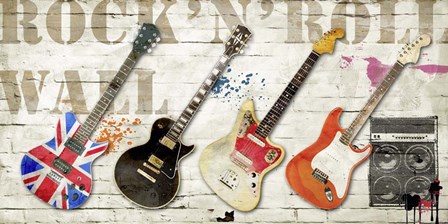 Rock and Roll Wall by Steven Hill art print