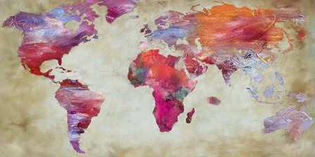 World in Colors by Joannoo art print