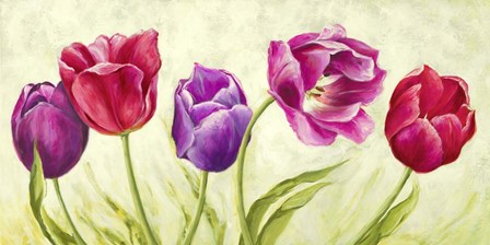 Tulipani Danzanti by Silvia Mei art print