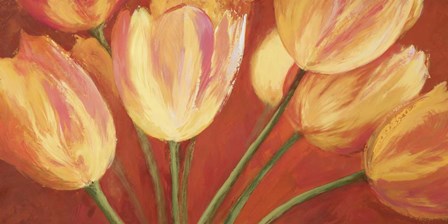 Orange Tulips by Silvia Mei art print