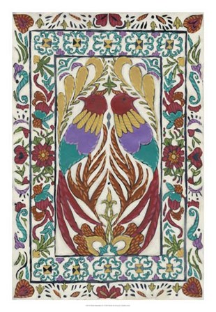 Batik Embroidery IV by Chariklia Zarris art print
