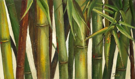 Bamboo on Beige I by Patricia Pinto art print