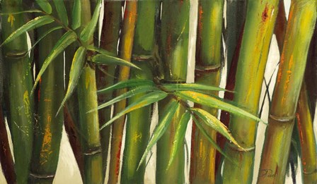 Bamboo on Beige II by Patricia Pinto art print