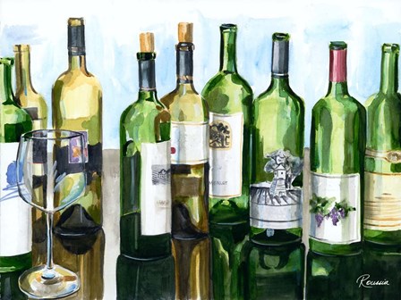 B&amp;G Bottles II by Heather A. French-Roussia art print