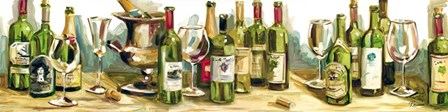 Wine &amp; Champagne Panel by Heather A. French-Roussia art print