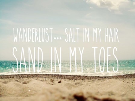 Sand in My Toes by Sarah Gardner art print