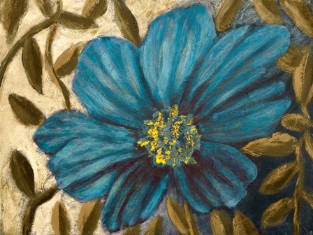 Simple Blue Garden I by Walt Johnston art print