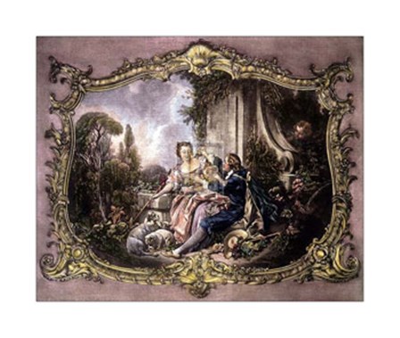 Lovers in a Garden by Francois Boucher art print