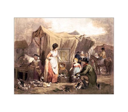 Poultry Market by James Ward art print