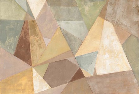 Geometric Abstract Neutral by Silvia Vassileva art print