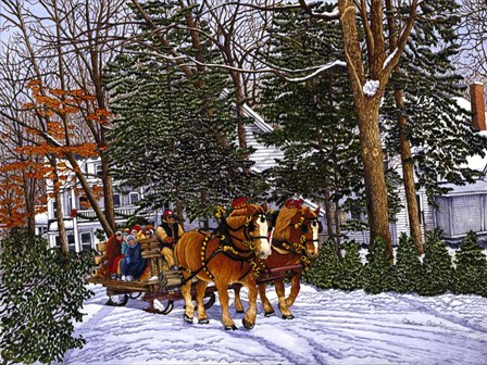 Sleighbells Ring by Thelma Winter art print