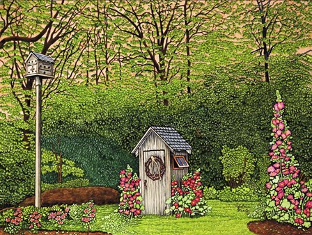 Outhouse by Thelma Winter art print