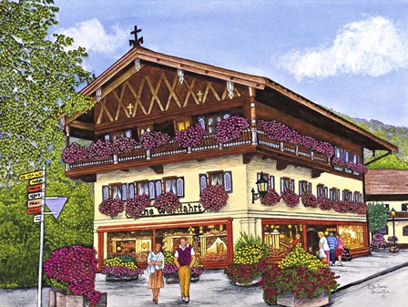 Kathe Wohlfahrt by Thelma Winter art print