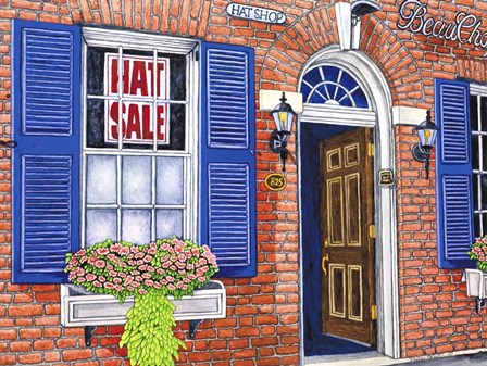 Hat Shop - Notl by Thelma Winter art print