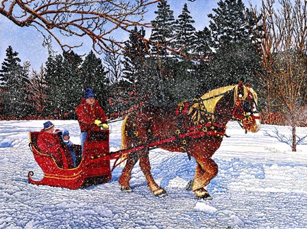 Antique Sleigh by Thelma Winter art print