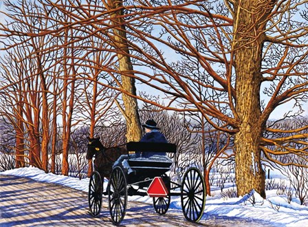 Buggy Ride, Leon, NY by Thelma Winter art print